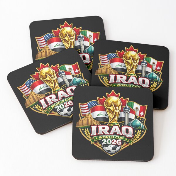Item preview, Proud Iraq Football Supporter Green White Black Design designed and sold by osephfarley4.