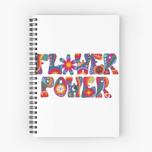 Item preview, Psychedelic Flower Power Art White– Retro Hippie Rainbow Groovy Peace Design designed and sold by Kellie Espie Art.