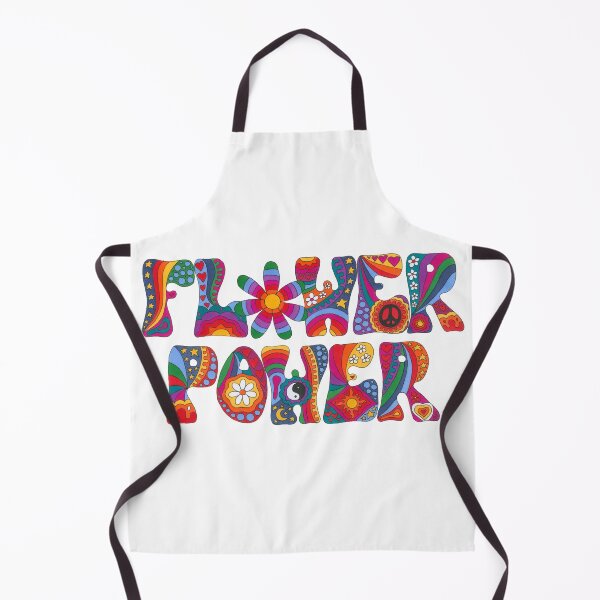 Item preview, Psychedelic Flower Power Art White– Retro Hippie Rainbow Groovy Peace Design designed and sold by Kellie Espie Art.