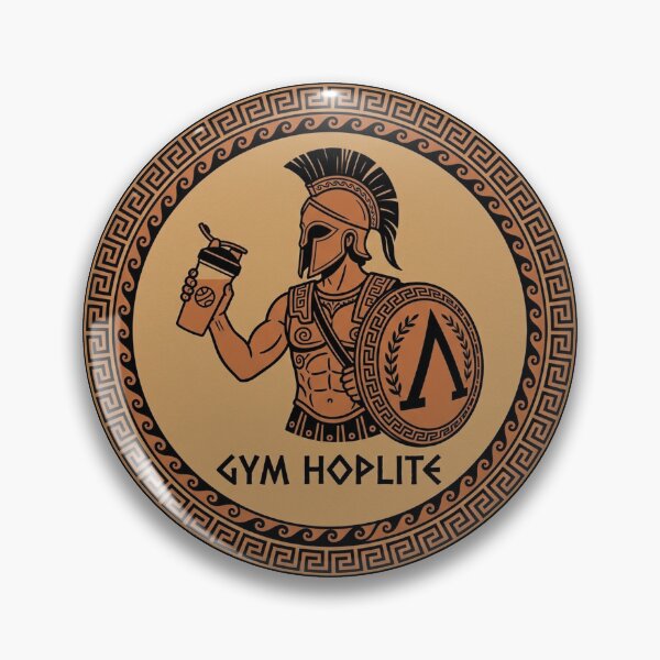 Item preview, Funny Gym Hoplite Ancient Greek Pottery Satire designed and sold by DuckOddity.