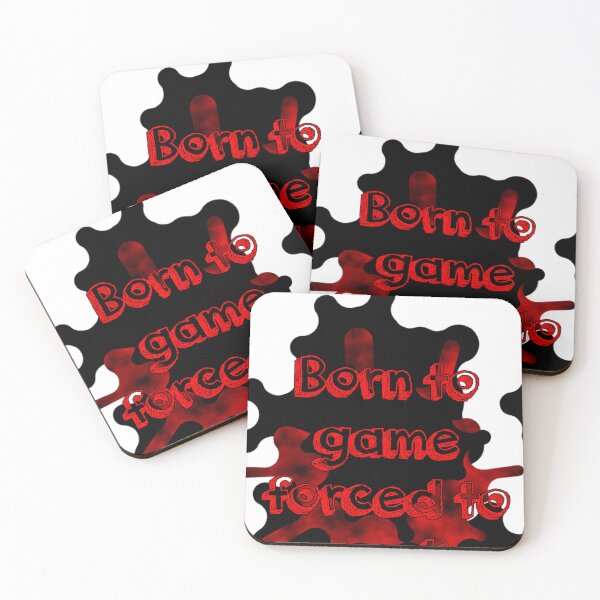 Item preview, Born To Game Forced To Work Red Typography Text Graphic designed and sold by Animalloveus.