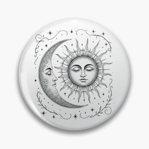 Item preview, Celestial Sun Moon Boho Mystical Astrology Pattern Design designed and sold by bvarkox.