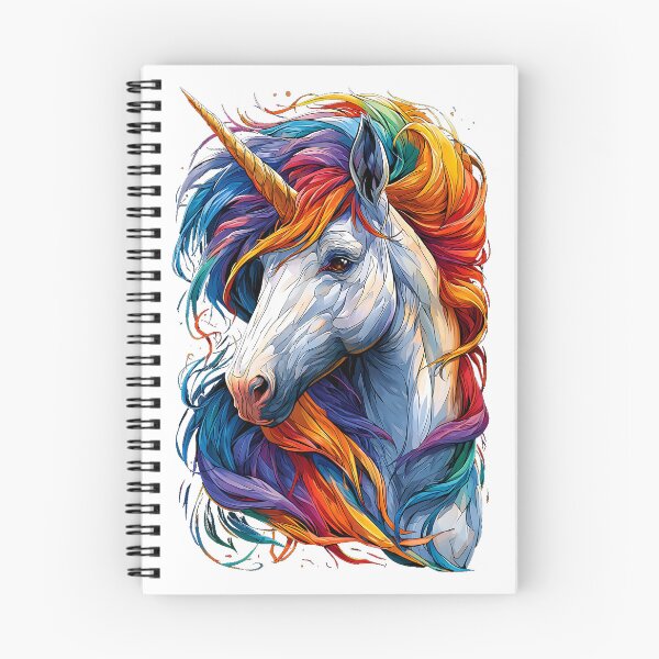 Item preview, Rainbow Mane Unicorn Fantasy Illustration designed and sold by Boddicca.