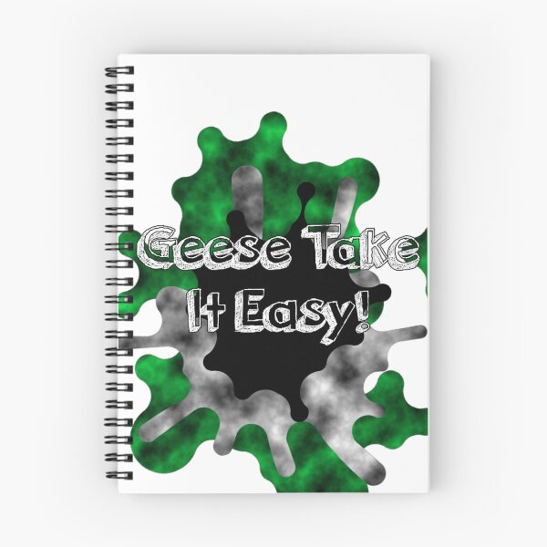 Item preview, Geese Take It Easy Funny Pun Green Typography Text Graphic designed and sold by Animalloveus.