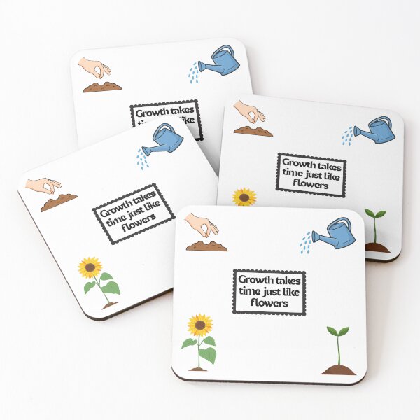 Item preview, Positive Motivational Quotes Aesthetic Nature sticker Growth like flowers designed and sold by Art_IN_Design Pack.