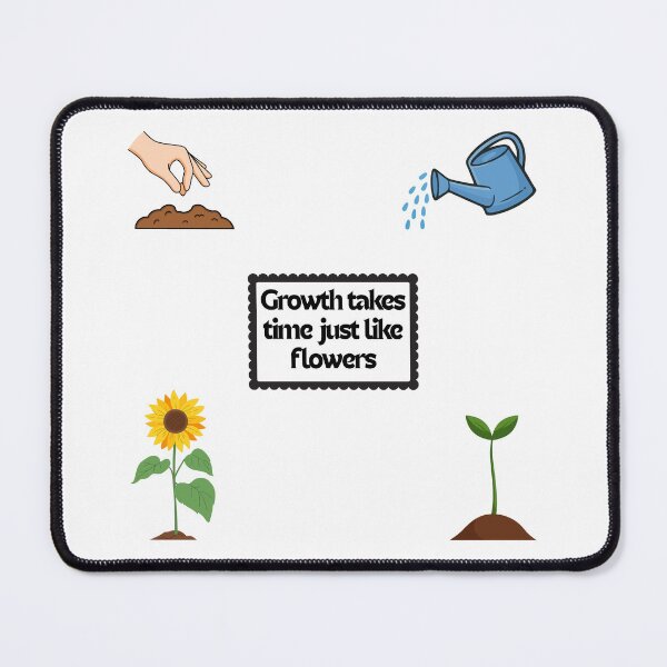 Item preview, Positive Motivational Quotes Aesthetic Nature sticker Growth like flowers designed and sold by Art IN Pack.
