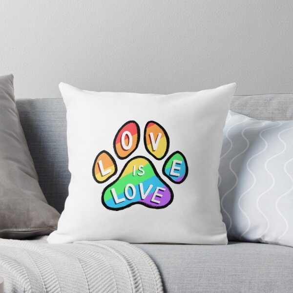 Item preview, Love is Love Pride Paw Print designed and sold by MorganJ-Design.