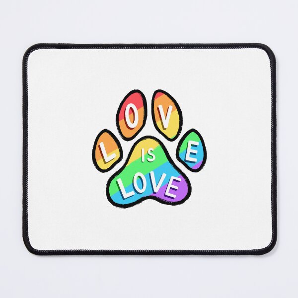 Item preview, Love is Love Pride Paw Print designed and sold by MorganJ-Design.