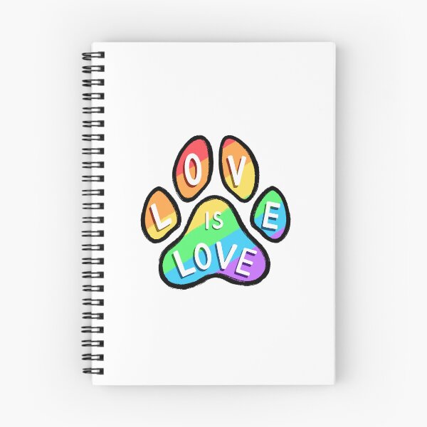 Item preview, Love is Love Pride Paw Print designed and sold by MorganJ-Design.