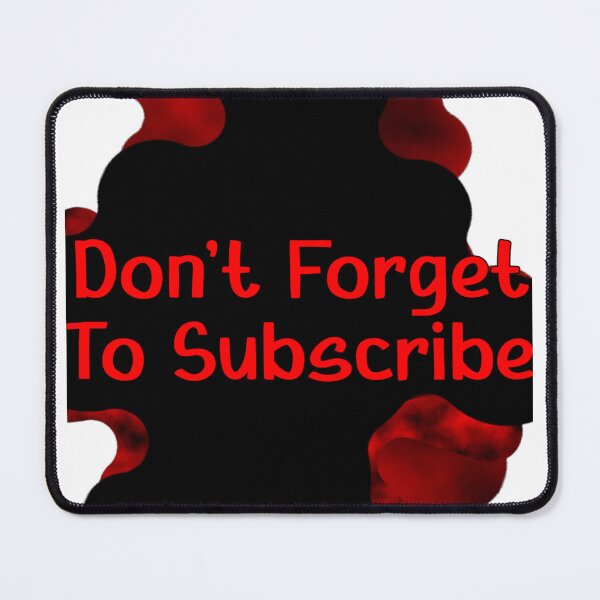 Item preview, Don't Forget To Subscribe Streaming Red Typography Text Graphic designed and sold by Animalloveus.