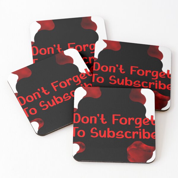 Item preview, Don't Forget To Subscribe Streaming Red Typography Text Graphic designed and sold by Animalloveus.