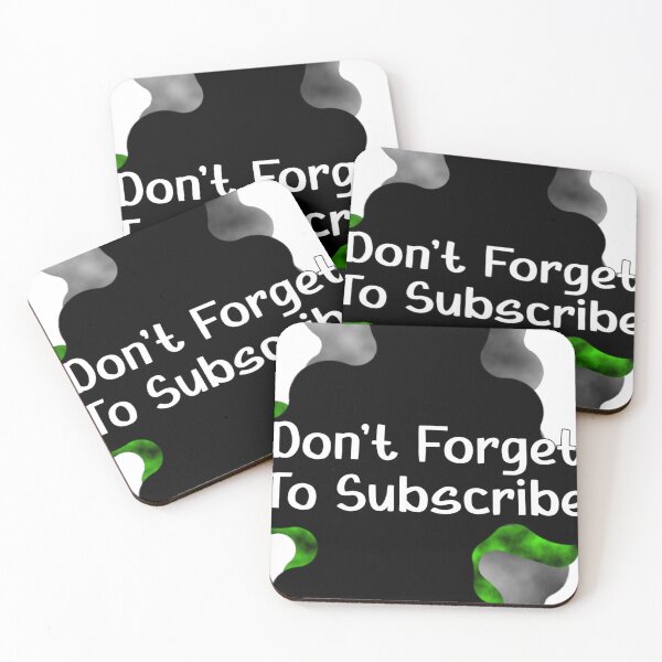 Item preview, Don't Forget To Subscribe Streaming White Typography Green Text Graphic designed and sold by Animalloveus.