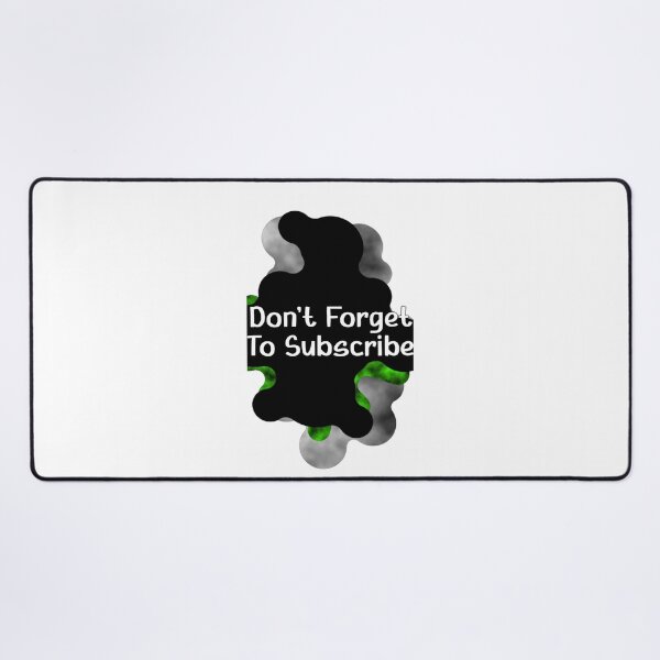 Item preview, Don't Forget To Subscribe Streaming White Typography Green Text Graphic designed and sold by Animalloveus.