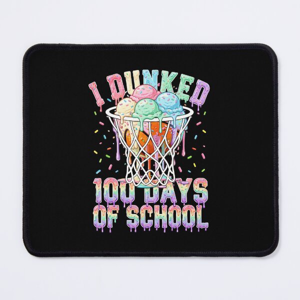 Item preview, 100 Days of School Basketball Celebration Colorful Hoop designed and sold by allistermariam.