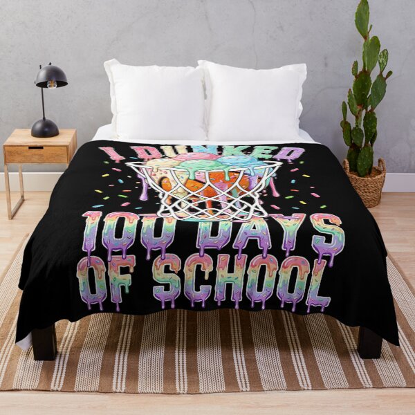Item preview, 100 Days of School Basketball Celebration Colorful Hoop designed and sold by allistermariam.
