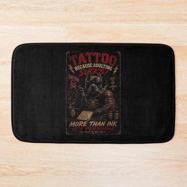 Item preview, Tattoo Humor Bulldog Poster with Vintage Ink Culture Attitude designed and sold by Modaozushi216.