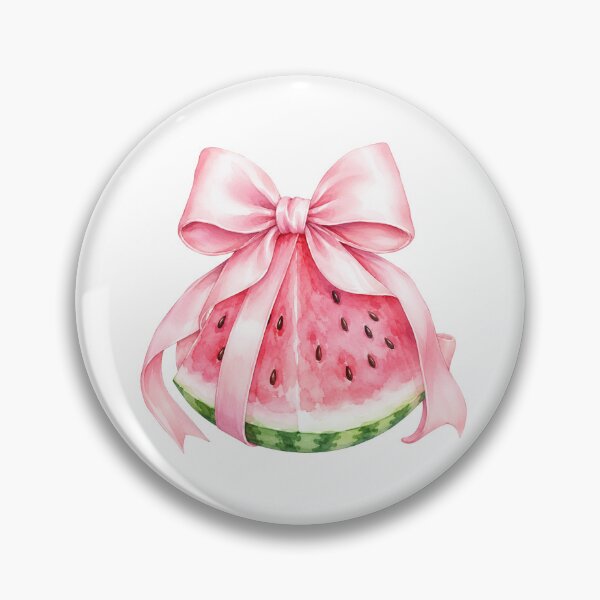 Item preview, Coquette Watermelon Pink Bow Summer Sticker designed and sold by CoquetteBySofia.