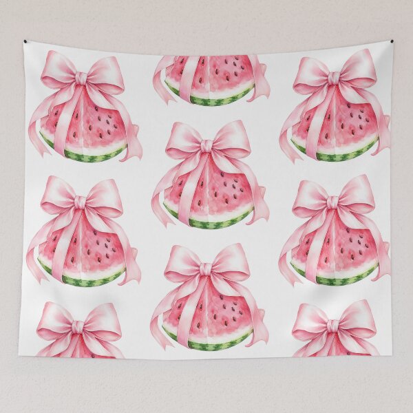 Item preview, Coquette Watermelon Pink Bow Summer Sticker designed and sold by CoquetteBySofia.