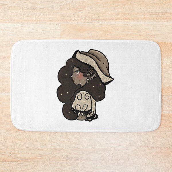 Item preview, Lace Hat Dark Hair Freckled Fantasy Girl Portrait designed and sold by immortalmoonimp.