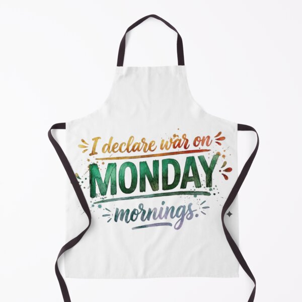 Item preview, I declare war on Monday mornings. designed and sold by ArtTitian.