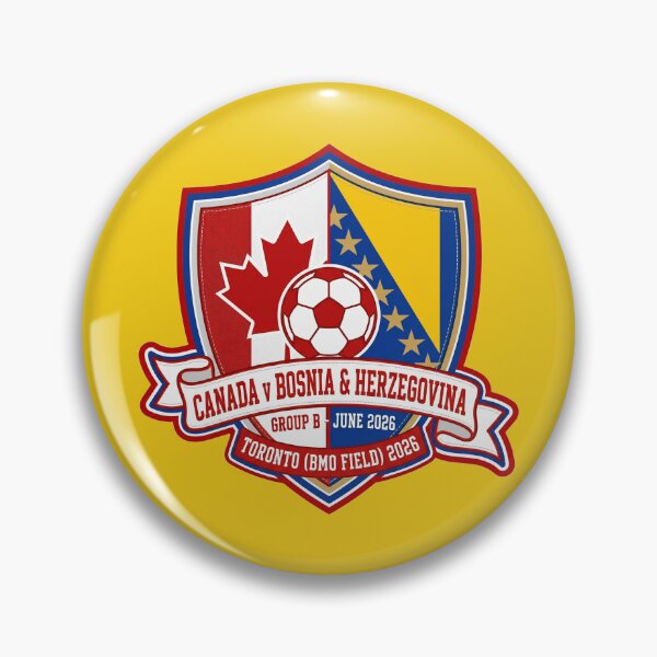 Item preview, Canada Bosnia Soccer Match Toronto 2026 Crest designed and sold by Pride Emblem Prints.