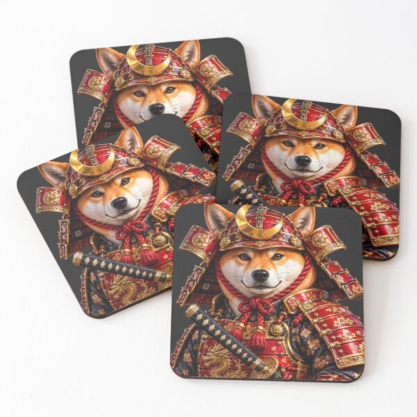 Item preview, Shiba Inu Samurai Warrior Ukiyo-e Art designed and sold by MarVan-Prints.