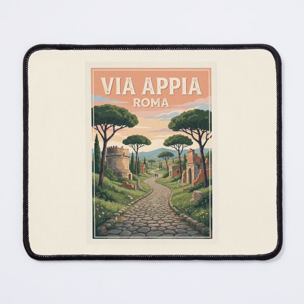 Item preview, Rome Italy Vintage Travel Poster Via Appia Antica designed and sold by RetroRewind Studio.