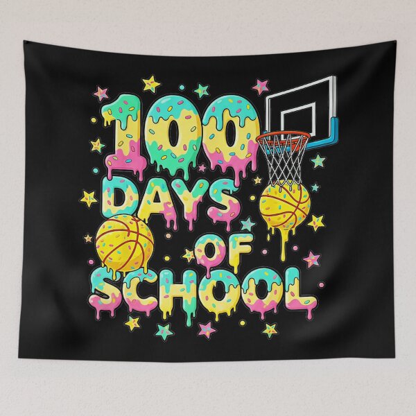 Item preview, 100 Days of School Basketball Funny Classroom Celebration designed and sold by allistermariam.