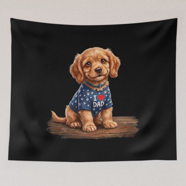 Item preview, Funny I Love Dad Rat Terrier Dad T-Shirt designed and sold by artetotal.