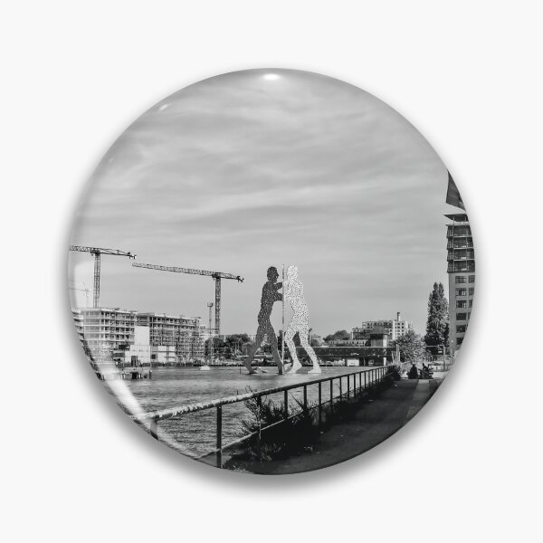 Item preview, View of Molecule Man Sculpture From Berlin Twin Towers designed and sold by Radiocafe.