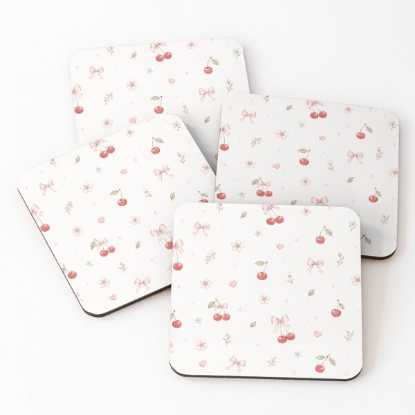 Item preview, Coquette Cherry Blossom Bow Pattern designed and sold by pola-pola.