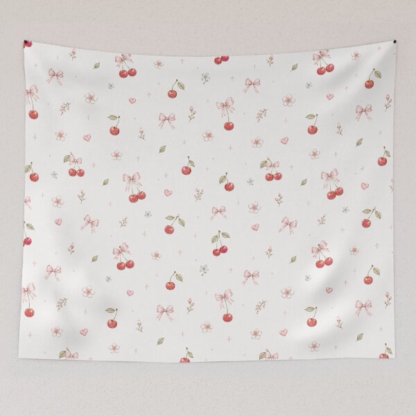 Item preview, Coquette Cherry Blossom Bow Pattern designed and sold by pola-pola.