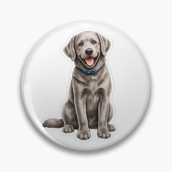 Item preview, Silver Labrador Retriever dog designed and sold by BackgroundND.