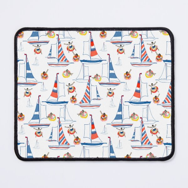 Item preview, Sailboats Vacation white designed and sold by LorlovesDesign.