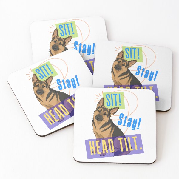 Item preview, Sit. Stay. Head Tilt. designed and sold by Purrs and Paws Studio.