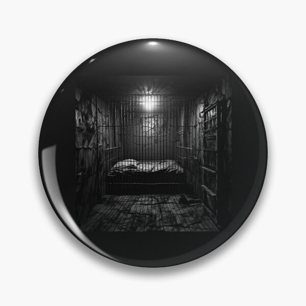 Item preview, Dark Prison Cell Black and White Gothic Horror Art designed and sold by inkoutninja.