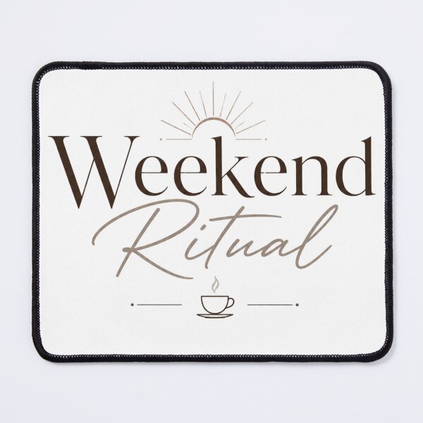 Item preview, Weekend Ritual Minimalist Lifestyle T-Shirt designed and sold by MNAThreads.