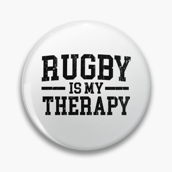 Item preview, Rugby Is My Therapy designed and sold by CharmiA Fox.