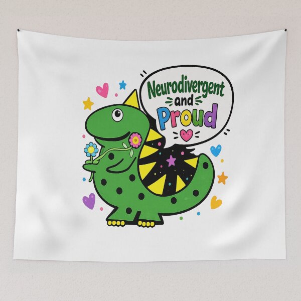 Item preview, Neurdivergent Pride designed and sold by Mother Daughter Drawings .