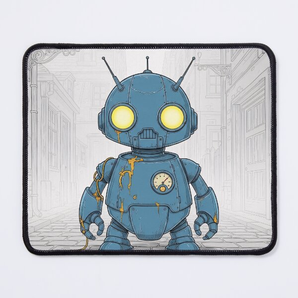Item preview, Vintage Blue Alley Robot designed and sold by PixorStudio.