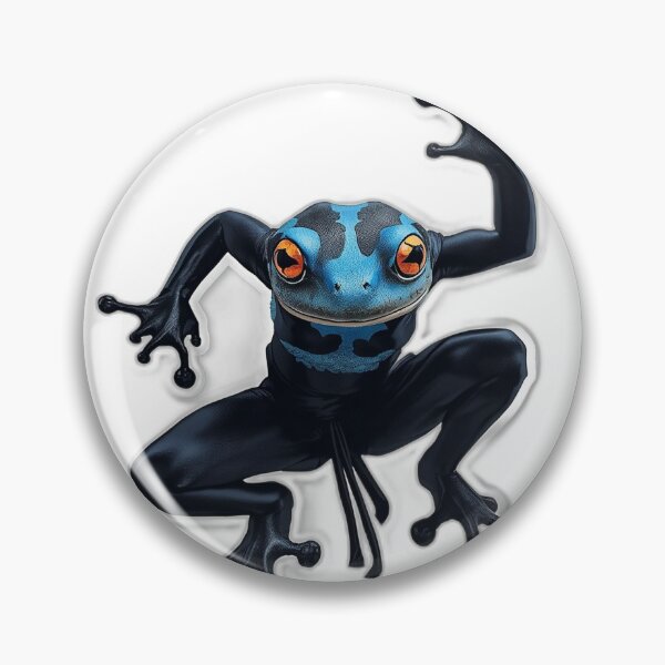 Item preview, Poison Dart Frog Ninja - Japanese Dark Art designed and sold by Tokyo Neo Noir Collective .
