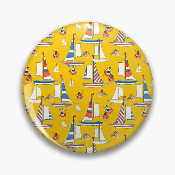 Item preview, Sailboats Vacation Yellow designed and sold by LorlovesDesign.