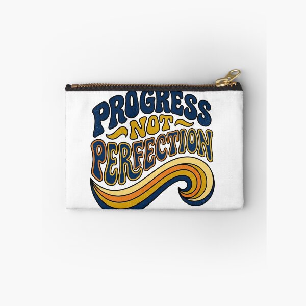 Item preview, Progress Not Perfection — Retro Groovy Motivation designed and sold by PlushFutura.