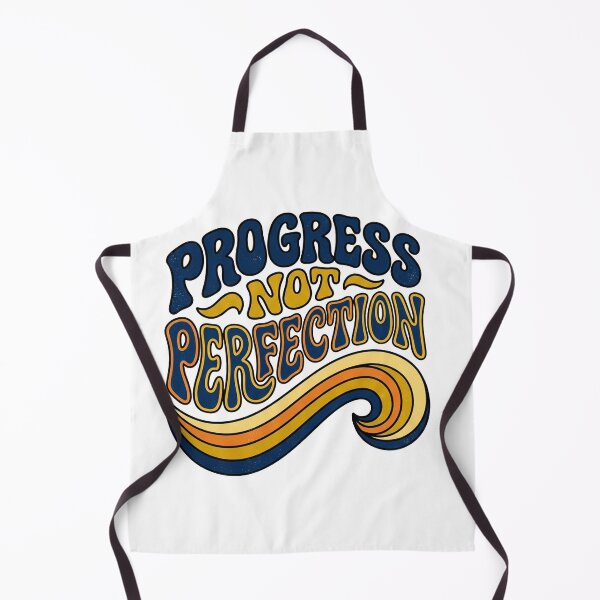 Item preview, Progress Not Perfection — Retro Groovy Motivation designed and sold by PlushFutura.