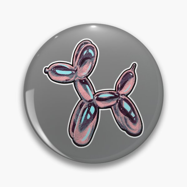 Item preview, Glossy Balloon Dog Aesthetic – Retro Pop Art Sticker designed and sold by JessiDrips Designs.
