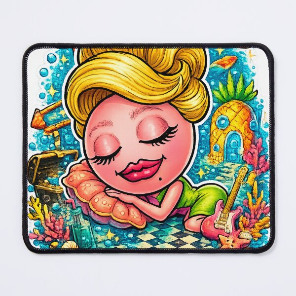 Item preview, Pattie Shrimp: The Princess of the Shrimp Kingdom – Goodnight, deep sea vibes! designed and sold by Surreal Characters & Cute Pups.