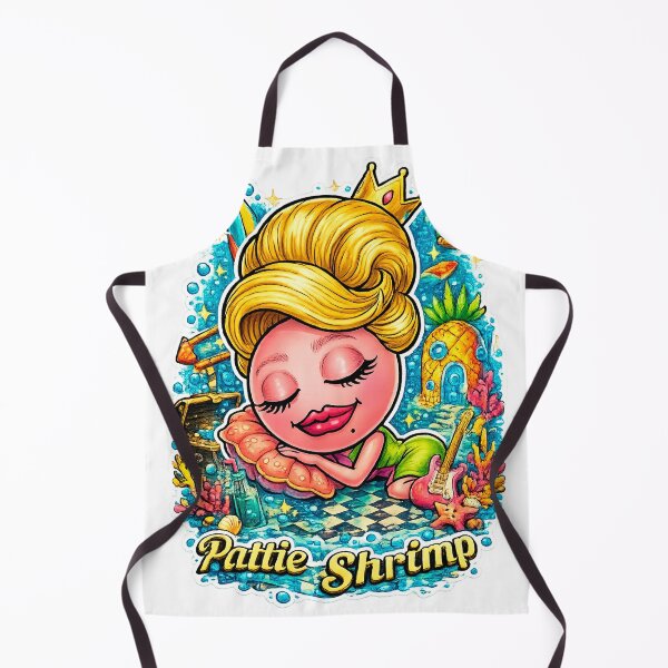 Item preview, Pattie Shrimp: The Princess of the Shrimp Kingdom – Goodnight, deep sea vibes! designed and sold by Surreal Characters & Cute Pups.