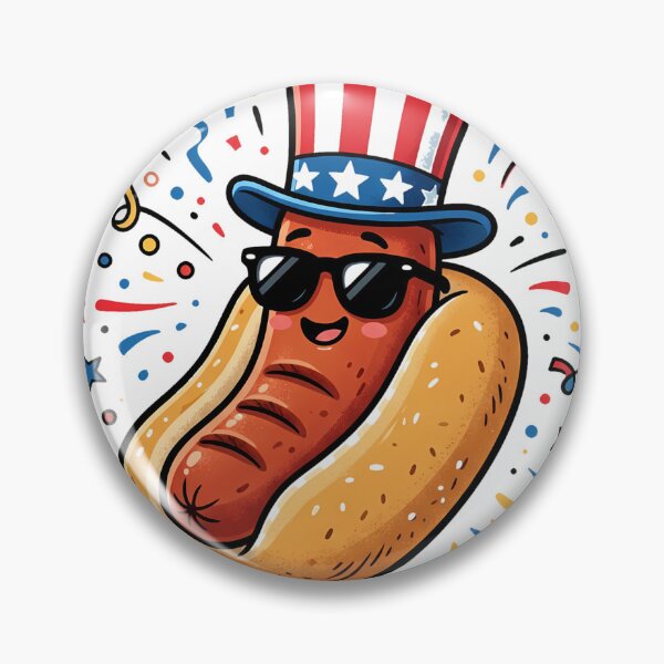 Item preview, Happy_hotdog_in_bun_202606090001 designed and sold by Voila-creative.