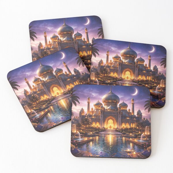 Item preview, Magical Arabian Nights Arabian Palace and Oasis Art designed and sold by ZahraaStudio.