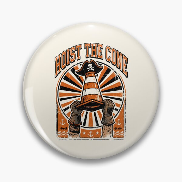 Item preview, Hoist The Cone Funny Traffic Cone Pirate Humor designed and sold by ChinkyCat Official.